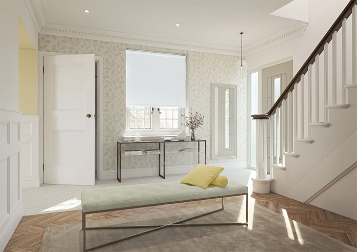 Trinity (FR Blackout), Silk White - Roller Blind - Image 7